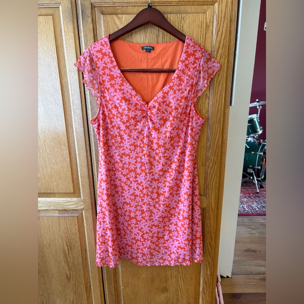 Wild Fable Orange and Pink Dress